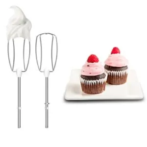 Mixer Tefal HT450B38, PrepMix 450W, 2 stainless steel whisks, 2 stainless steel dough hooks, 5 speeds + turbo