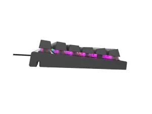 Tastatură Genesis Tastatură mecanică pentru jocuri Thor 303 RGB Lumină de fundal maro Comutator Aspect SUA Negru