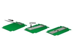 Card Delock PCI Express x1 - 2 x chei interne M.2 B 110 mm, factor de formă cu profil redus