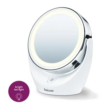 Oglinda cosmetica Beurer BS 49 oglinda cosmetica iluminata; 12 LED-uri; zoom 5x; 2 oglinzi; 11 cm