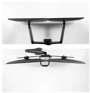Stand Neomounts de la NewStar Screen Desk Mount 2 ecrane (clemă topfix și manșon) pentru 2 ecrane de monitor, negru