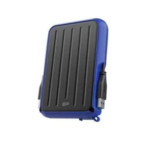Hard disk extern SILICON POWER Armor A66, 2.5", 2TB, USB3.2 Gen 1, rezistent la șocuri, albastru