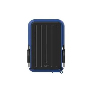 Hard disk extern SILICON POWER Armor A66, 2.5", 2TB, USB3.2 Gen 1, rezistent la șocuri, albastru