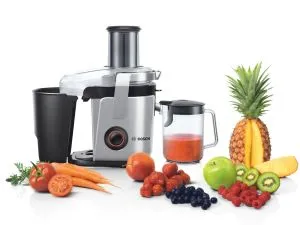 Juicer Bosch MES4000, Juicer, 1000W, XXL-hole, 2levels, Silver
