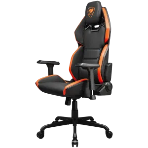 COUGAR Hotrod, Gaming Chair, High Density MoldShaping Foam, Hyper-Dura leatherette, Multi-zone backrest design, Up & Down Adjustment Lumbar Pillow, 3D Armrests, 5-Star Steel Base, Silent Casters, Weight Support - 136 kg