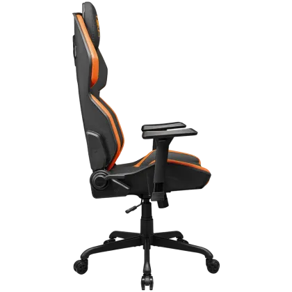 COUGAR Hotrod, Gaming Chair, High Density MoldShaping Foam, Hyper-Dura leatherette, Multi-zone backrest design, Up & Down Adjustment Lumbar Pillow, 3D Armrests, 5-Star Steel Base, Silent Casters, Weight Support - 136 kg