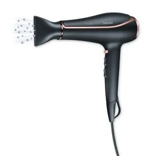 Hair dryer Beurer HC 80 Hair dryer, 2,200 W, triple ionic function, professional AC motor, 2 attachments, 3 heat settings, 2 blower settings, cold air, overheating protection