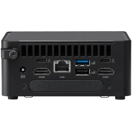 ASUS NUC 14pro/RNUC14RVHU500002I/Intel Ultra 5 125H/Intel Arc graphics/4xUSB/M.2 22x80 NVMe; 22x42 NVMe/2.5'' SATA slot/2,5Gbe LAN/2xHDMI/ 2x Thunderbolt 4 (USB-C+DP)/no Storage/no RAM/AX211.D2WG.NV/no OS/EU Cord/Tall Kit(L6)/EAN:4711387491584
