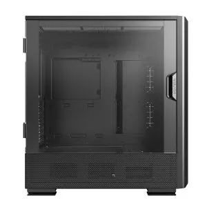 Cutie Montech SKY TWO GX, carcasă de mijloc turn, TG, ventilatoare ARGB 3x140 mm, negru