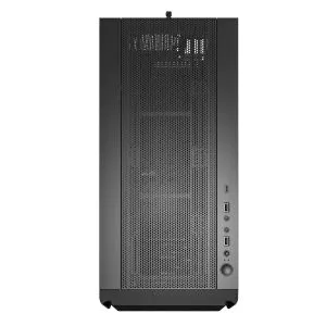 Cutie Montech SKY TWO GX, carcasă de mijloc turn, TG, ventilatoare ARGB 3x140 mm, negru