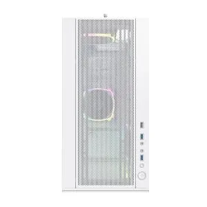 Montech кутия SKY TWO, Mid-tower Case, TG, 4x120mm ARGB Fans, White
