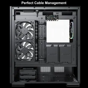 Montech кутия SKY TWO, Mid-tower Case, TG, 4x120mm ARGB Fans, Black