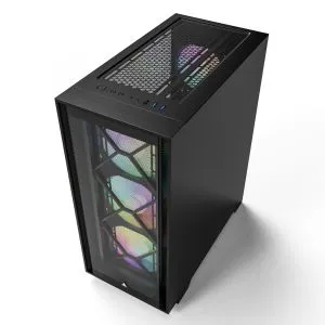 Montech box AIR 1000 PREMIUM, carcasă de mijloc turn, TG, 2 panouri frontale, ventilatoare ARGB 4x120 mm, negru