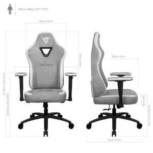 Scaun de gaming ThunderX3 EAZE Loft - Gri