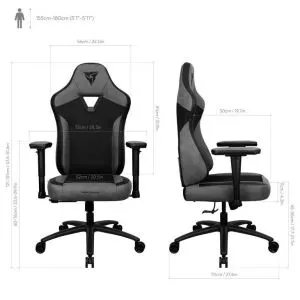 Scaun Gaming ThunderX3 EAZE Mesh - Negru