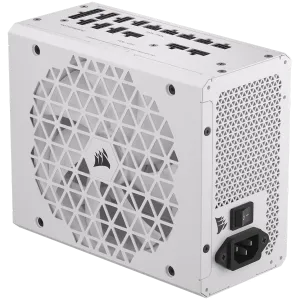 Seria CORSAIR RMx Shift White, RM1000x Shift White, 1000 wați, 80 PLUS GOLD, sursă de alimentare complet modulară