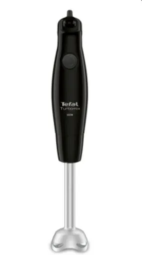 Blender Tefal HB121838 Turbomix negru, picior metalic, 350W, 2 lame, brutar