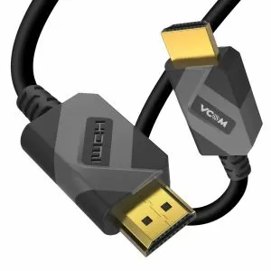 VCom Кабел HDMI v2.1 M / M 2.0m  - 8K Dolby Vision HDR, Black/Grey - CG805-2.0m