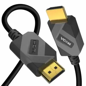 VCom Кабел HDMI v2.1 M / M 2.0m  - 8K Dolby Vision HDR, Black/Grey - CG805-2.0m
