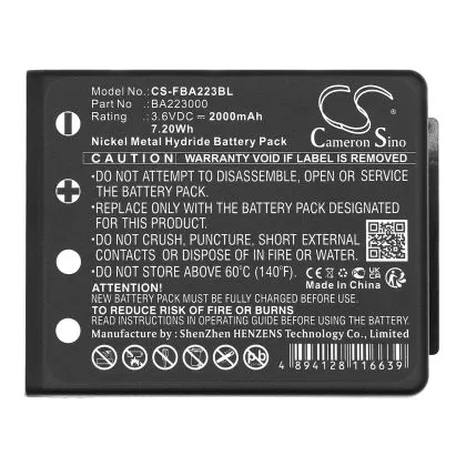 Baterie telecomandă pentru robinet HBC Radiomatic Quadrix, Micron 4,5,6,7 BA223000 NIMH 3.6V 2000mAh Negru Cameron Sino