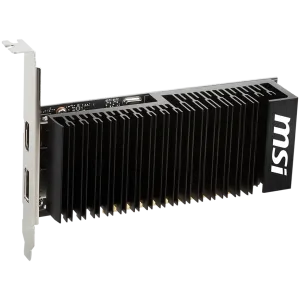 MSI Video Card Nvidia GeForce GT 1030 4GHD4 LP OC, 4GB DDR4, 64-bit, 2100MHz Memory Speed, 1430MHz Boost, 384 CUDA Cores, 1x DisplayPort 1.4a, HDMI 2.1, 300W Recommended PSU, 3Y