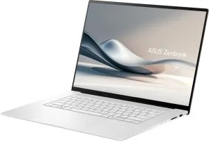 Laptop Asus S Zenbook UM5606WA-RJ126X Procesor AMD Ryzen AI 9 HX 370 2,0 GHz (cache de 36 MB, până la 5,1 GHz, 12 nuclee, 24 fire), OLED 16 inchi (WQ+) 2880X1800, LBDDR, 132 GB SSD de 2 TB, grafică AMD Radeon, Windows 11, alb