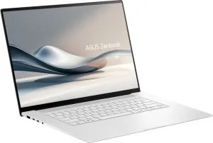 Laptop Asus S Zenbook UM5606WA-RJ126X Procesor AMD Ryzen AI 9 HX 370 2,0 GHz (cache de 36 MB, până la 5,1 GHz, 12 nuclee, 24 fire), OLED 16 inchi (WQ+) 2880X1800, LBDDR, 132 GB SSD de 2 TB, grafică AMD Radeon, Windows 11, alb
