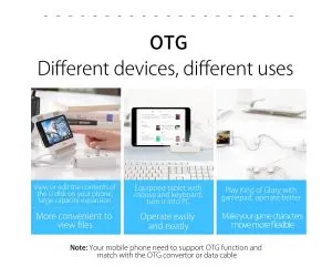 Orico hub USB2.0 HUB 4 porturi - intrare USB/Micro USB, negru - W5P-U2-100-BK-EP