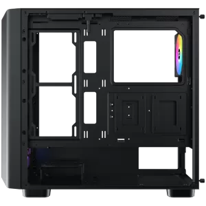 Gaming Y Pro, EN42249, BK, EATX, U3x1+U2x2, bandă LED ARGB duală FP și TG stânga, kit de control al ventilatorului S20A și Galaxy II de 4 bucăți