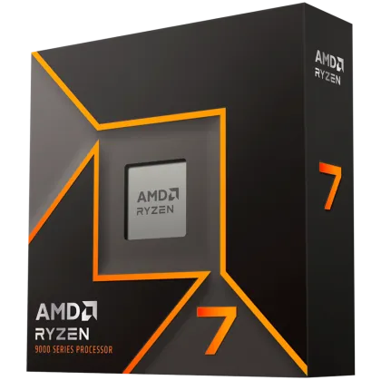 AMD CPU Desktop Ryzen 7 8/16T 9700X (3.8GHz/5.5GHz,40MB,65W,AM5) box, with Radeon Graphics