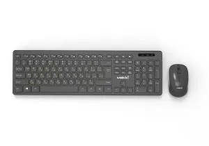 Tastatură și mouse Makki BDS Combo Keyboard and Mouse Wireless 2.4G BG ciocolată cu profil redus - MAKKI-KB-KMX-C16