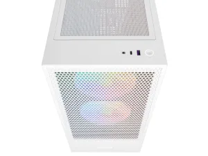 Case NZXT H5 Flow RGB Matte White, Mid-Tower