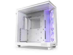 Case NZXT H6 Flow RGB Matte White - Middle Tower