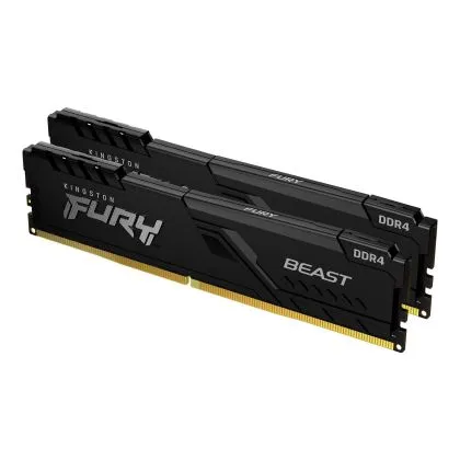 Memory Kingston FURY Beast Black 32GB(2x16GB) DDR4 3200MHz KF432C16BB1K2/32