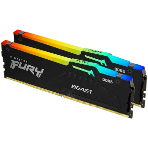 Kingston 32 GB 5600 MT/s DDR5 CL36 DIMM (Kit de 2) FURY Beast RGB EXPO, EAN: 740617330779