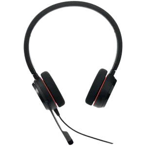 JABRA EVOLVE 20 MS Stereo USB Headband, Noise cancelling, USB connector, with mute-button and volume control on the cord, with foam ear cushion, Microsoft optimized