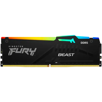 Kingston 64 GB 6000 MT/s DDR5 CL30 DIMM (Kit de 2) FURY Beast RGB XMP, EAN: 740617342758