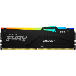 Kingston 64GB 6000MT/s DDR5 CL30 DIMM (Kit of 2) FURY Beast RGB XMP, EAN: 740617342758