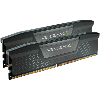 Corsair DDR5, 5200MT/s 32GB 2x16GB DIMM, Unbuffered, 40-40-40-77, Std PMIC, AMD EXPO, VENGEANCE DDR5 Cool Grey Heatspreader, Black PCB, 1.25V