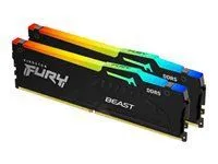 Kingston DRAM 64GB 5600MT/s DDR5 CL40 DIMM (Kit of 2) FURY Beast RGB XMP