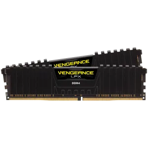 Corsair DDR4, 3600MHz 32GB 2x16GB DIMM, Unbuffered, 18-22-22-42, XMP 2.0 Vengeance LPX Black, 1.35V