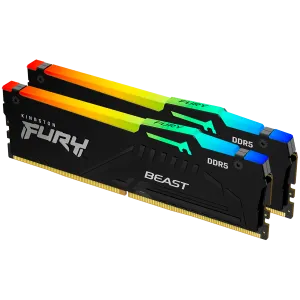 Kingston 64GB 6000MT/s DDR5 CL36 DIMM (Kit of 2) FURY Beast RGB EXPO, EAN: 740617331882