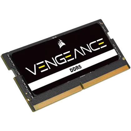 Corsair DDR5, 4800MT/s 16GB 1x16GB SODIMM, fără tampon, 40-40-40-77, PCB negru, PMIC standard, 1.1V, VENGEANCE DDR5 SODIM, EAN:0840006662235