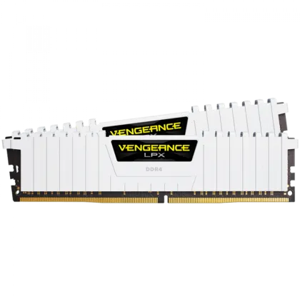 Corsair DDR4, 3200MHz 32GB 2x16GB Dimm, Unbuffered, Dual Rank, 16-20-20-38, XMP 2.0, Vengeance LPX White Heatspreader, Black PCB, 1.35V, EAN:0840006643333