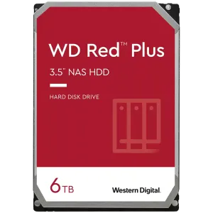 HDD NAS WD Red Plus (3.5'', 6TB, 256MB, 5400 RPM, SATA 6 Gb/s)
