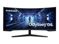 Monitor Samsung LC34G55T, 34" CURVED VA, 1000R, 165 Hz, 1 ms MPRT, 21:9, 3440 x 1440, HDR10, 250 cd/m2, 2500:1 Contrast, Mega DCR, Eye Saver, Flicker Free, FreeSync Premium, Black Equalizer, Low Input Lag, DP 1.4, HDMI 2.0, Headphone, 178°/178°, Black