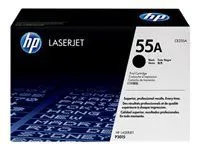 HP 55A original LaserJet Toner cartridge CE255A black standard capacity 6.000 pages 1-pack