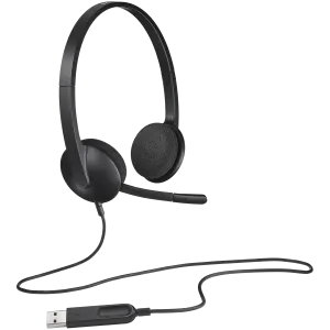 Căști cu fir LOGITECH H340 - NEGRU - USB