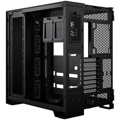 Turn central din sticlă securizată Corsair 6500D Airflow, negru, EAN:0840006664710