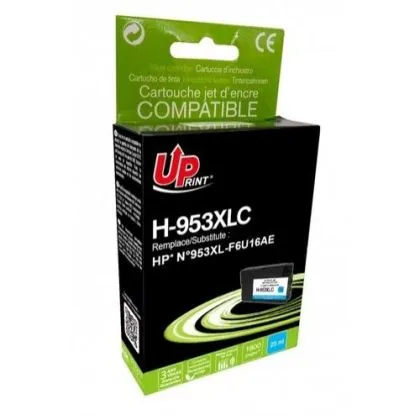 Cartuș de cerneală UPRINT F6U16AE, HP 953XL, OfficeJet Pro 8210/8710/7720, 25 ml, Cyan